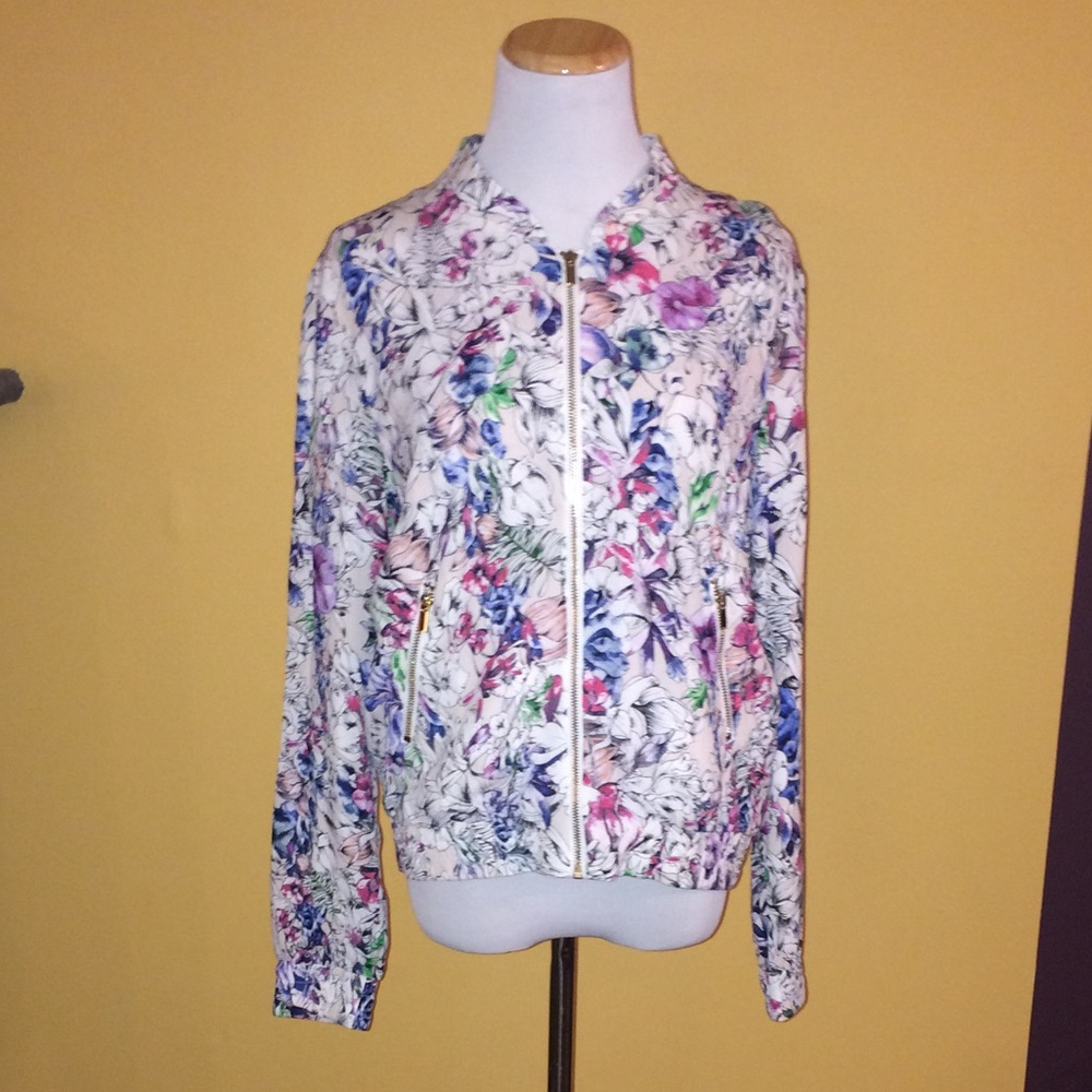 Floral Bomber Jacket From H&M